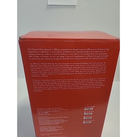 Young Living Desert Mist Essential Oil Ultrasonic Diffuser Lights Up Adjustable - Picture 11 of 12